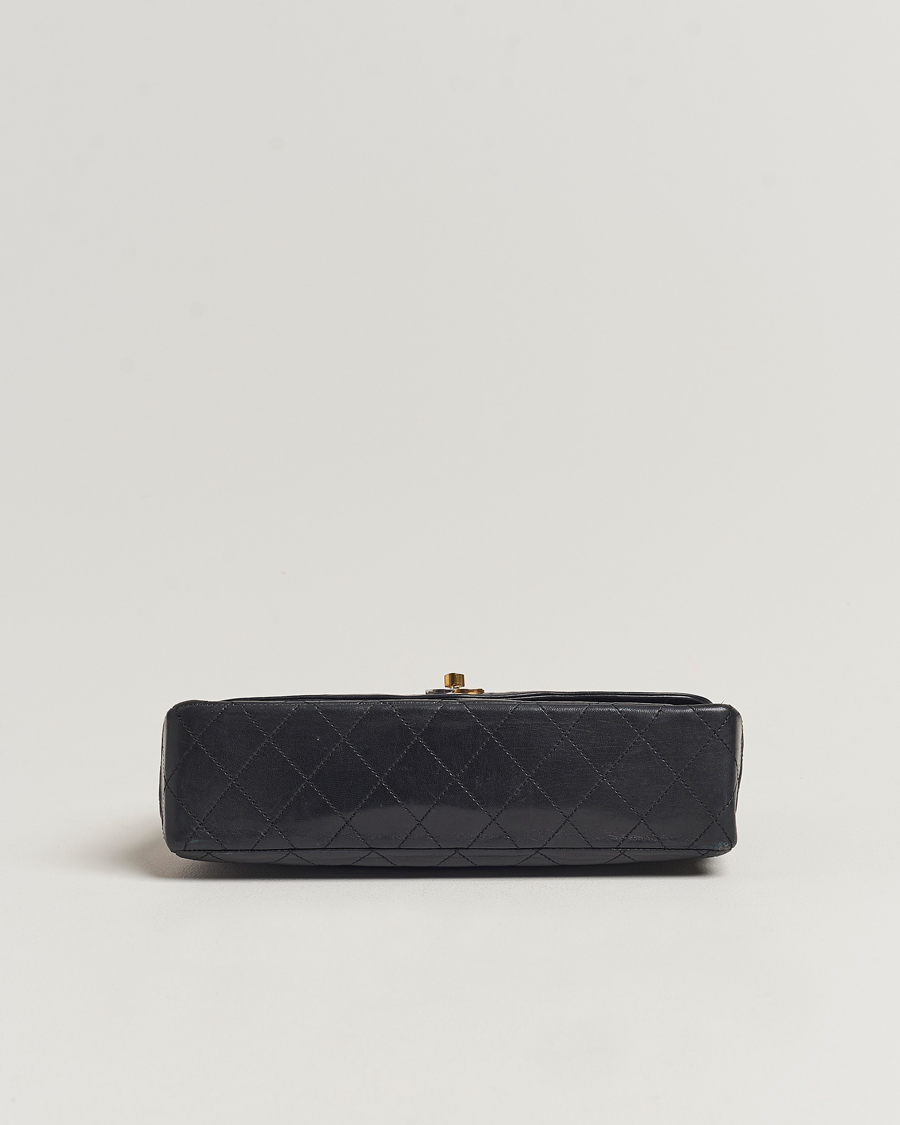 Herren | Chanel Pre-Owned Matelasse Double Flap Bag Black | Chanel Pre-Owned | Matelasse Double Flap Bag Black