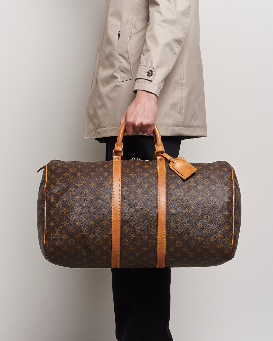 Men | Pre-Owned & Vintage Bags | Louis Vuitton Pre-Owned | Keepall 55 Bag Monogram 