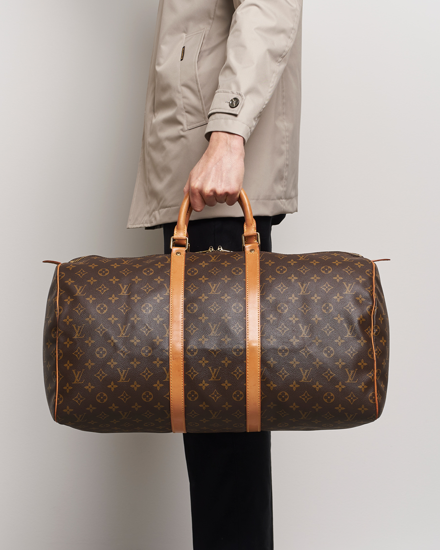 Herren | Pre-Owned & Vintage Bags | Louis Vuitton Pre-Owned | Keepall 55 Bag Monogram 