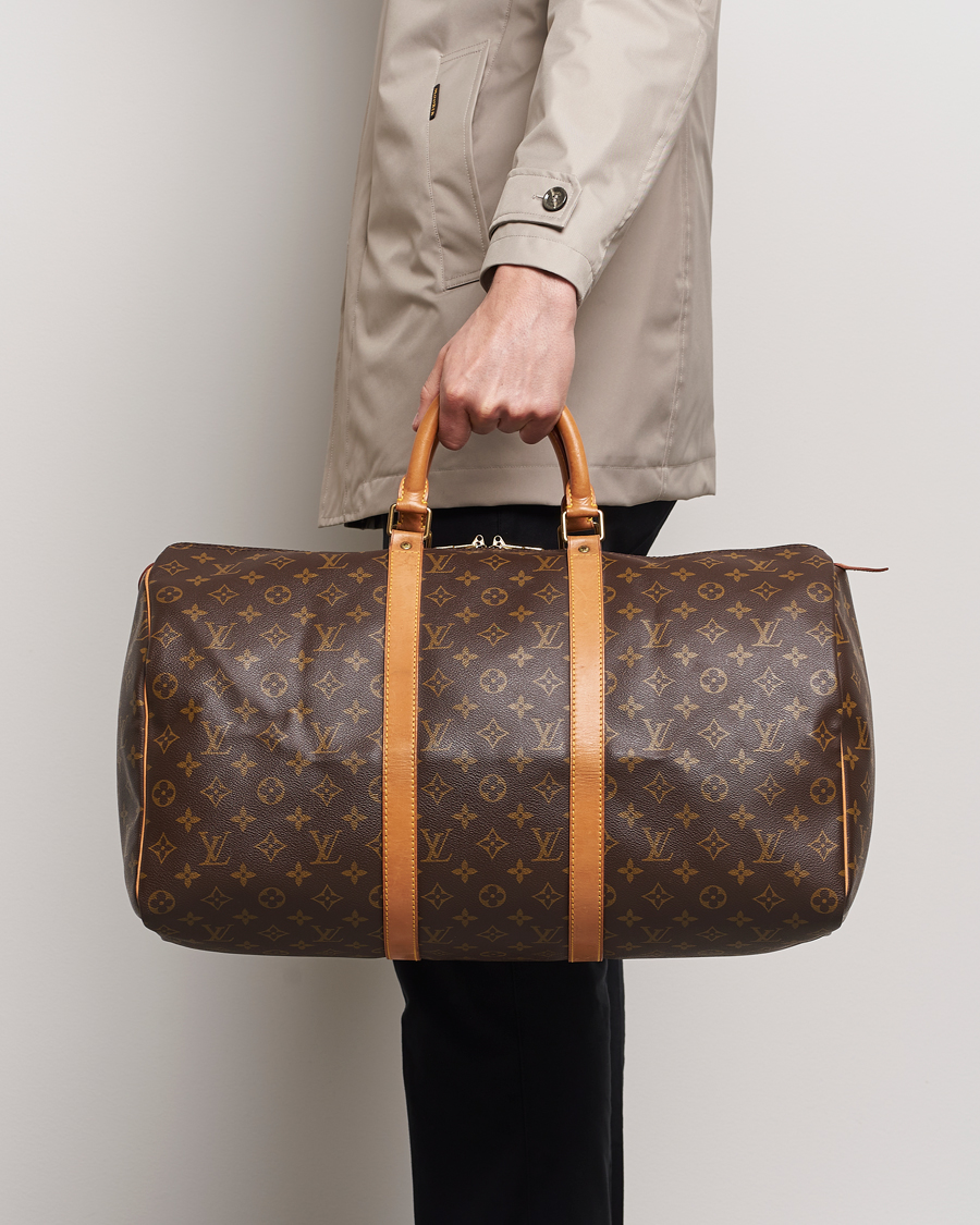 Herren | Pre-Owned & Vintage Bags | Louis Vuitton Pre-Owned | Keepall 50 Bag Monogram 