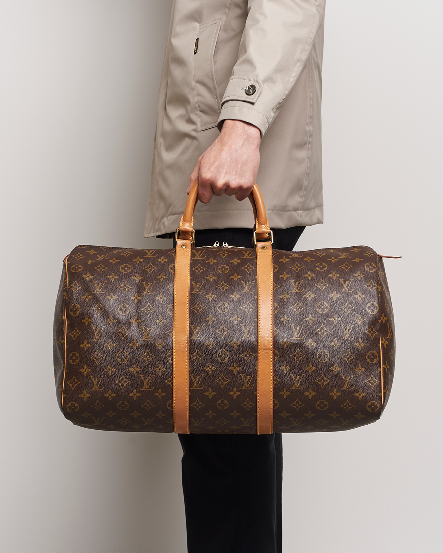 Men |  | Louis Vuitton Pre-Owned | Keepall 50 Bag Monogram 