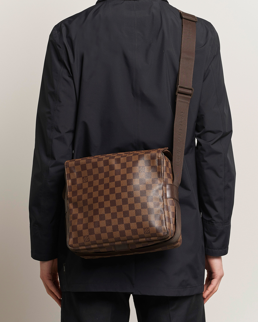 Herren | Louis Vuitton Pre-Owned | Louis Vuitton Pre-Owned | Naviglio Messenger Bag Damier Ebene 