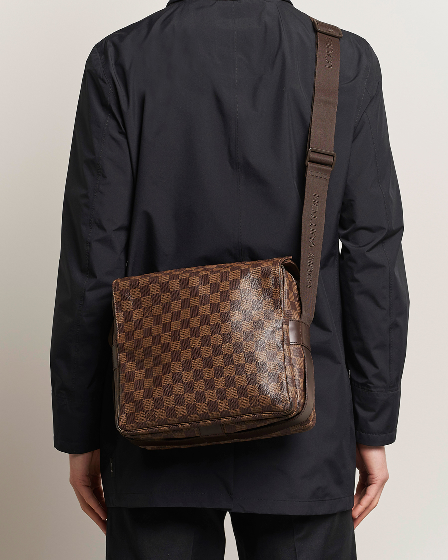 Herre |  | Louis Vuitton Pre-Owned | Naviglio Messenger Bag Damier Ebene 