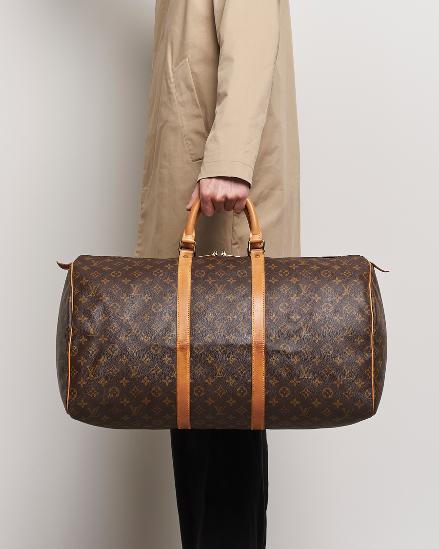 Herren | Pre-Owned & Vintage Bags | Louis Vuitton Pre-Owned | Keepall 55 Bag Monogram 