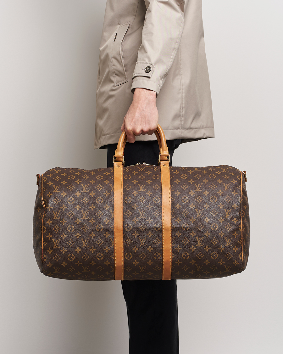 Men | Pre-Owned & Vintage Bags | Louis Vuitton Pre-Owned | Keepall Bandoulière 55 Monogram 