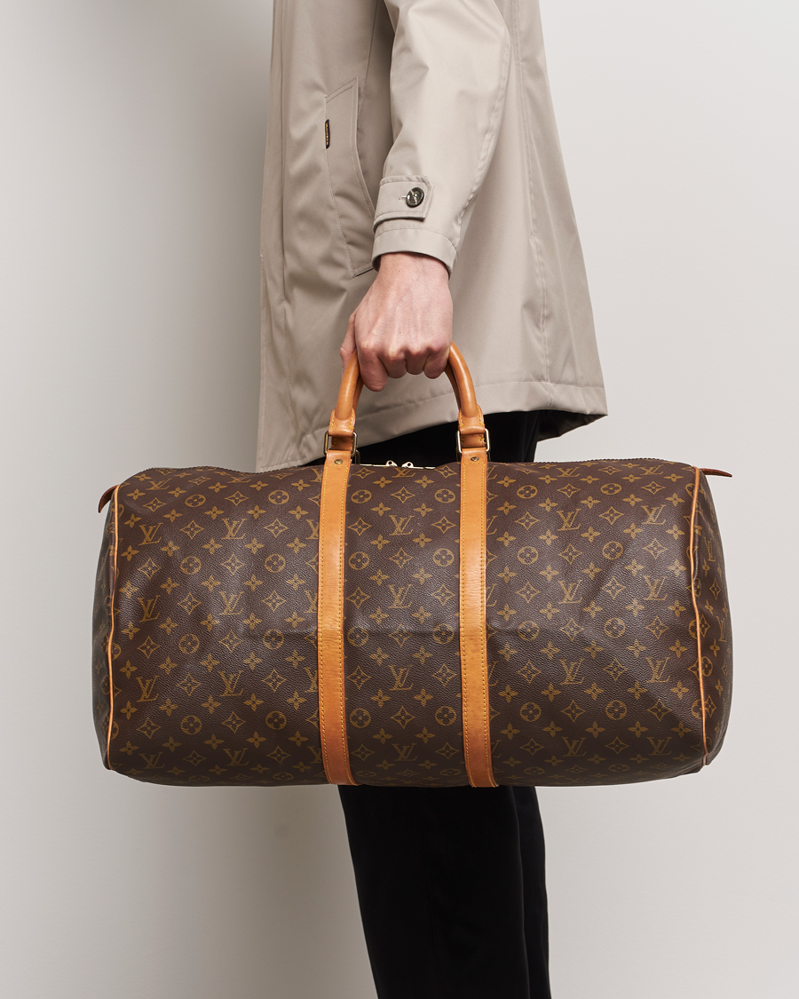 Herren | Pre-Owned & Vintage Bags | Louis Vuitton Pre-Owned | Keepall 55 Bag Monogram 