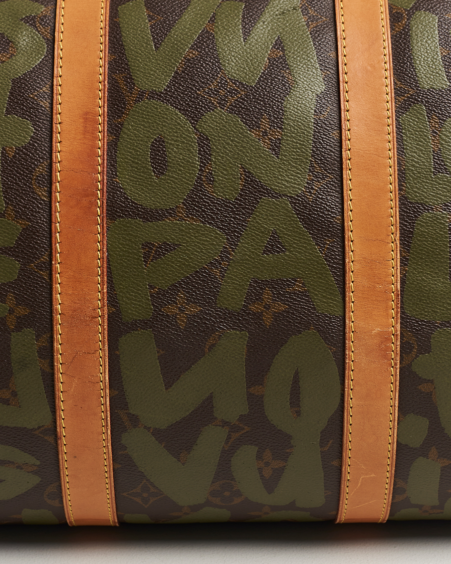 Herren | Louis Vuitton Pre-Owned Keepall 50 Bag Graffiti | Louis Vuitton Pre-Owned | Keepall 50 Bag Graffiti