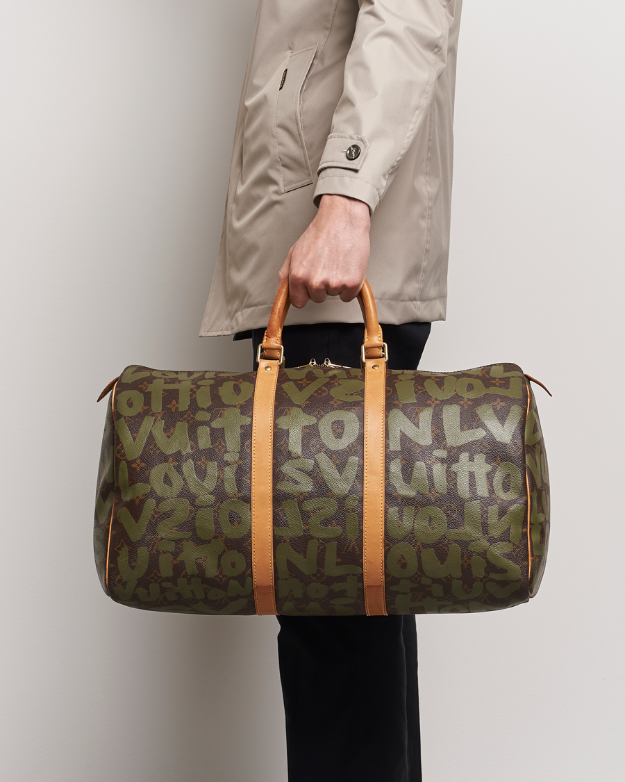 Men |  | Louis Vuitton Pre-Owned | Keepall 50 Bag Graffiti 