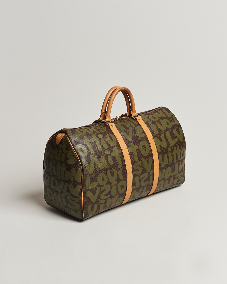 Herren | Louis Vuitton Pre-Owned Keepall 50 Bag Graffiti | Louis Vuitton Pre-Owned | Keepall 50 Bag Graffiti