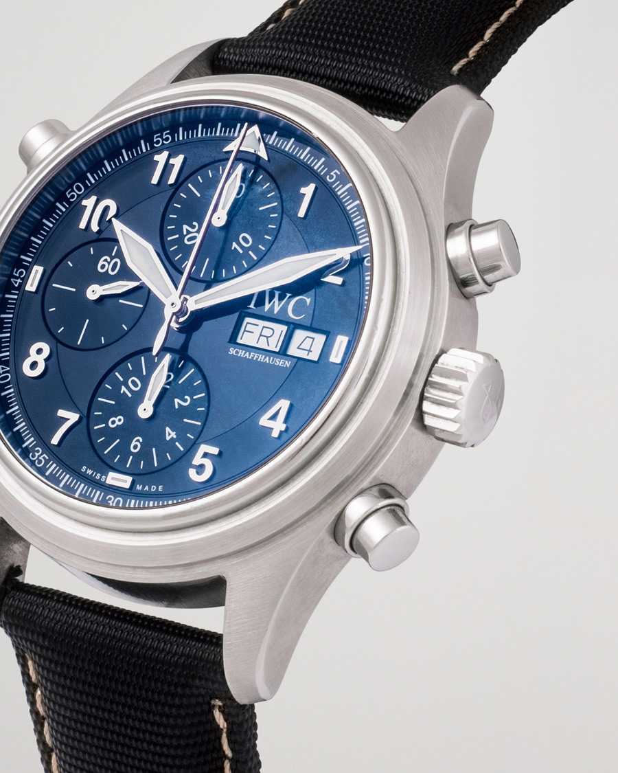 Herren | IWC Pre-Owned Doppelchronograph IW3713 Silver | IWC Pre-Owned | Doppelchronograph IW3713 Silver