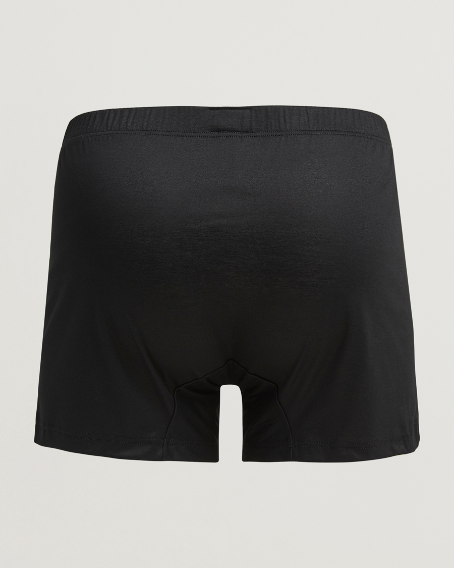 Herren | Unterwäsche | Zimmerli of Switzerland | Sea island Cotton Boxer Shorts Black