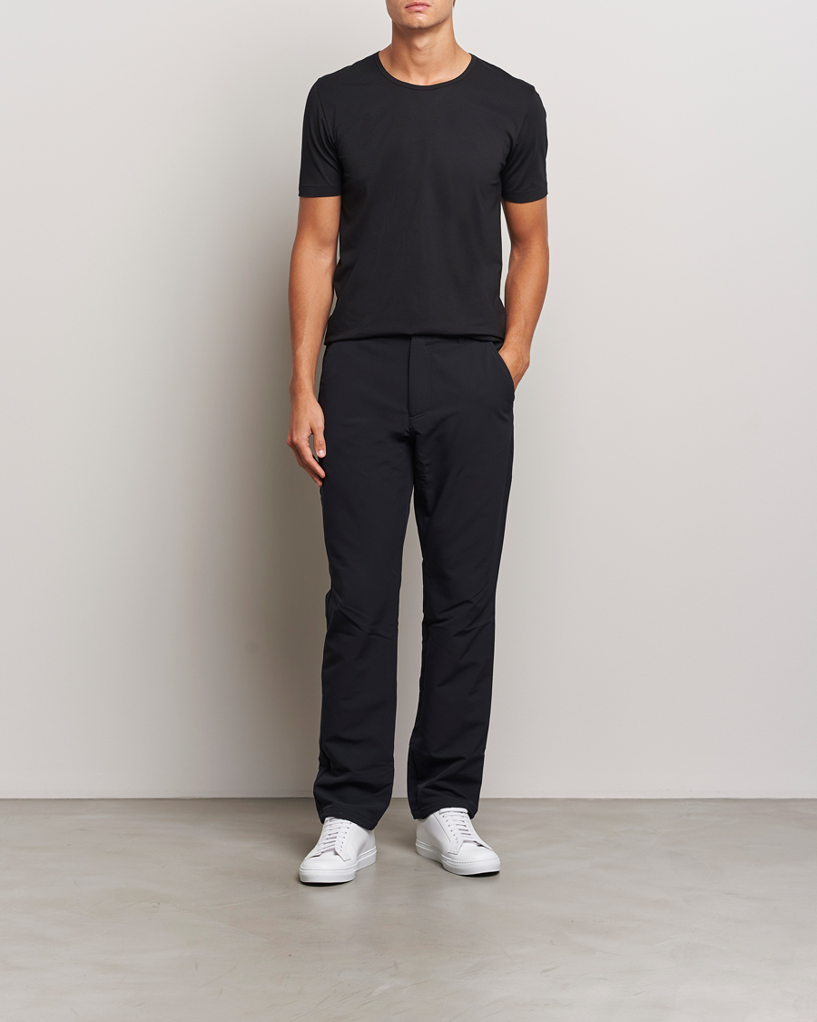 Herren | T-Shirts | Zimmerli of Switzerland | Pure Comfort Crew Neck T-shirt Black