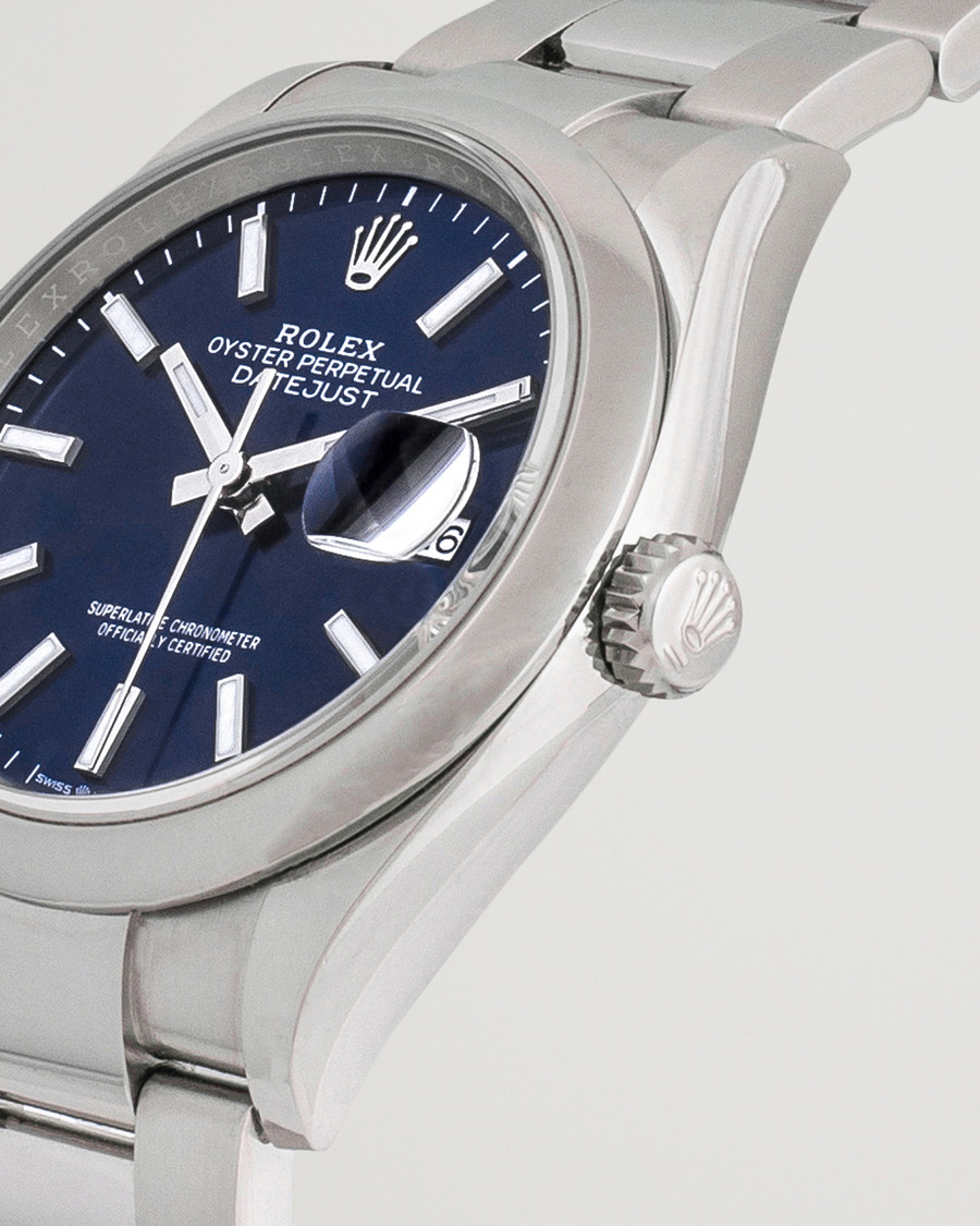 Herren | Rolex Pre-Owned Datejust Blue 126200 Silver | Rolex Pre-Owned | Datejust Blue 126200 Silver