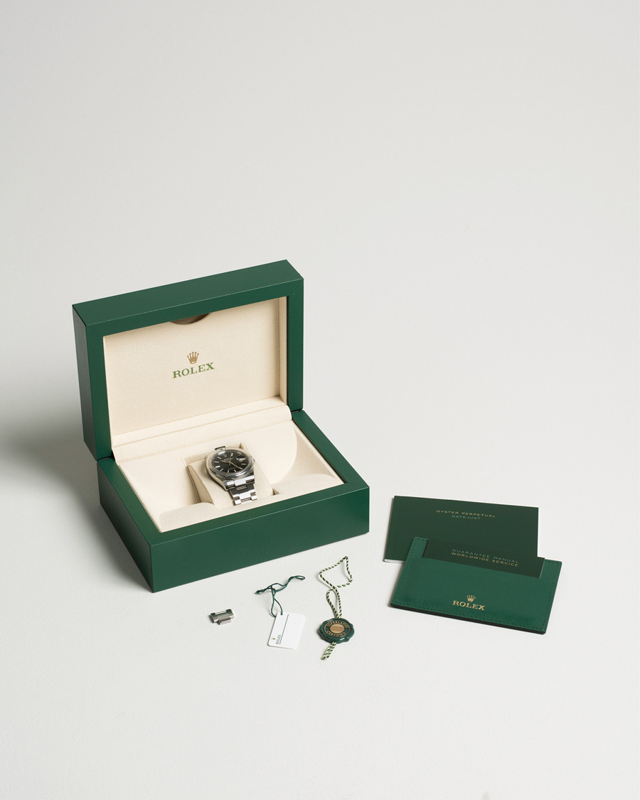 Herren | Rolex Pre-Owned Datejust Blue 126200 Silver | Rolex Pre-Owned | Datejust Blue 126200 Silver