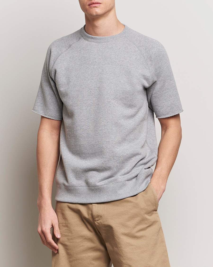 Men | Preppy Authentic | BEAMS PLUS | Cut Off Sweatshirt Light Grey