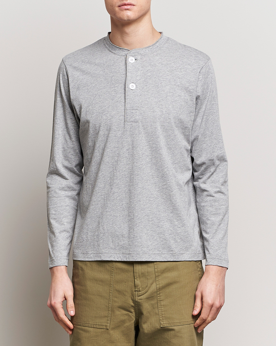 Herren | Pullover | BEAMS PLUS | Cotton Henley  Grey