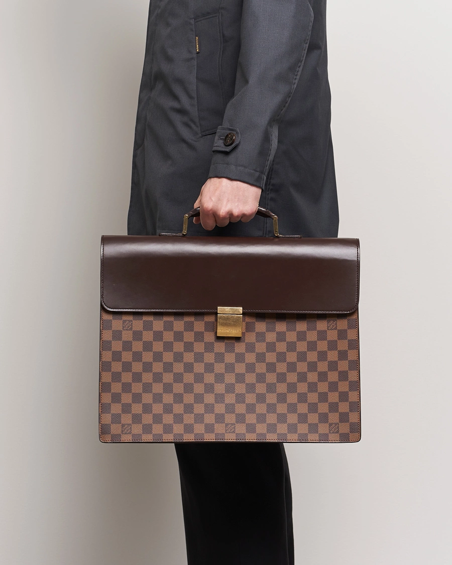 Herren | Pre-Owned & Vintage Bags | Louis Vuitton Pre-Owned | Altona Briefcase Damier Ebene 