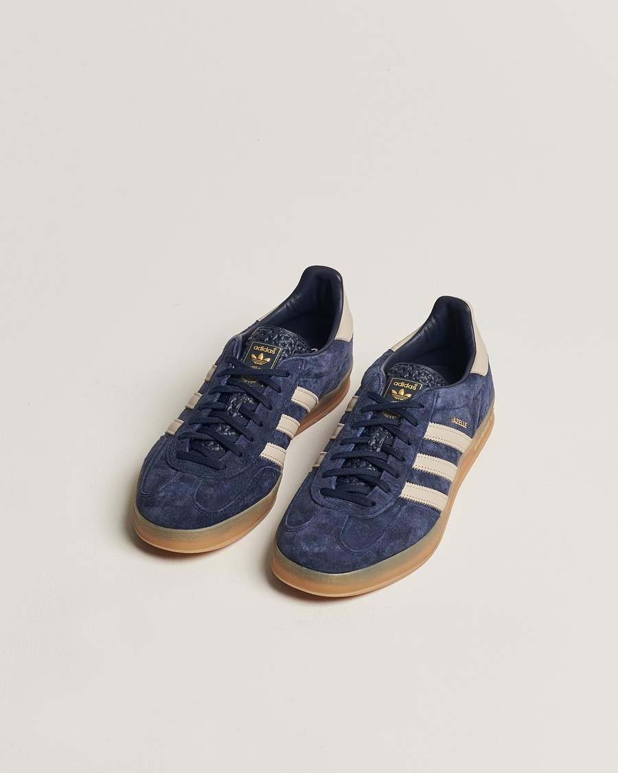 Herren | Wildlederschuhe | adidas Originals | Gazelle Indoor Sneaker Blue/Beige