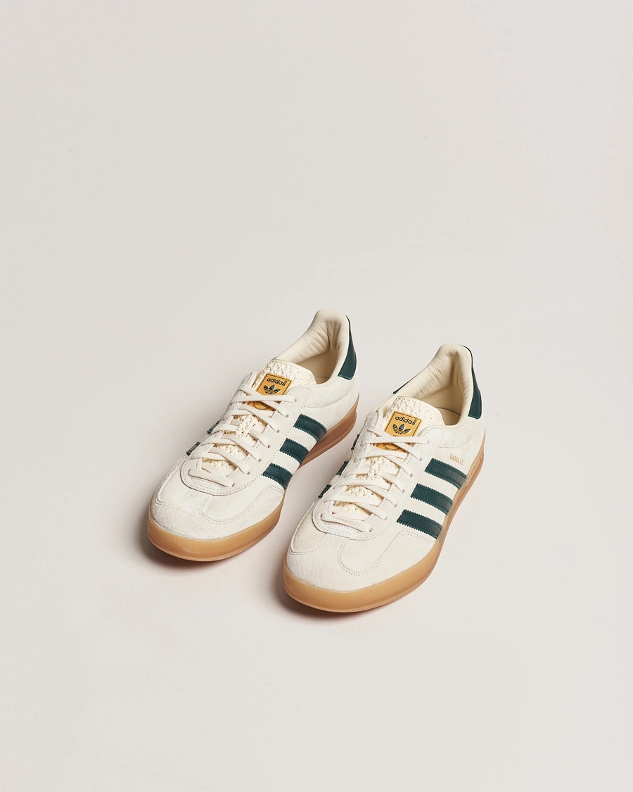 Herren | Sneaker mit niedrigem Schaft | adidas Originals | Gazelle Indoor Sneaker White/Green