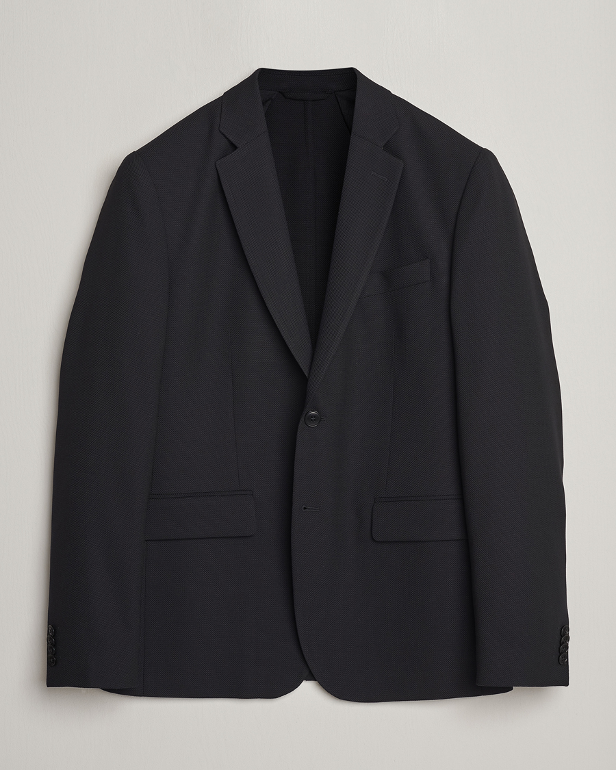 Herren | Sakkos | J.Lindeberg | Hopper Active Hopsack Blazer Black