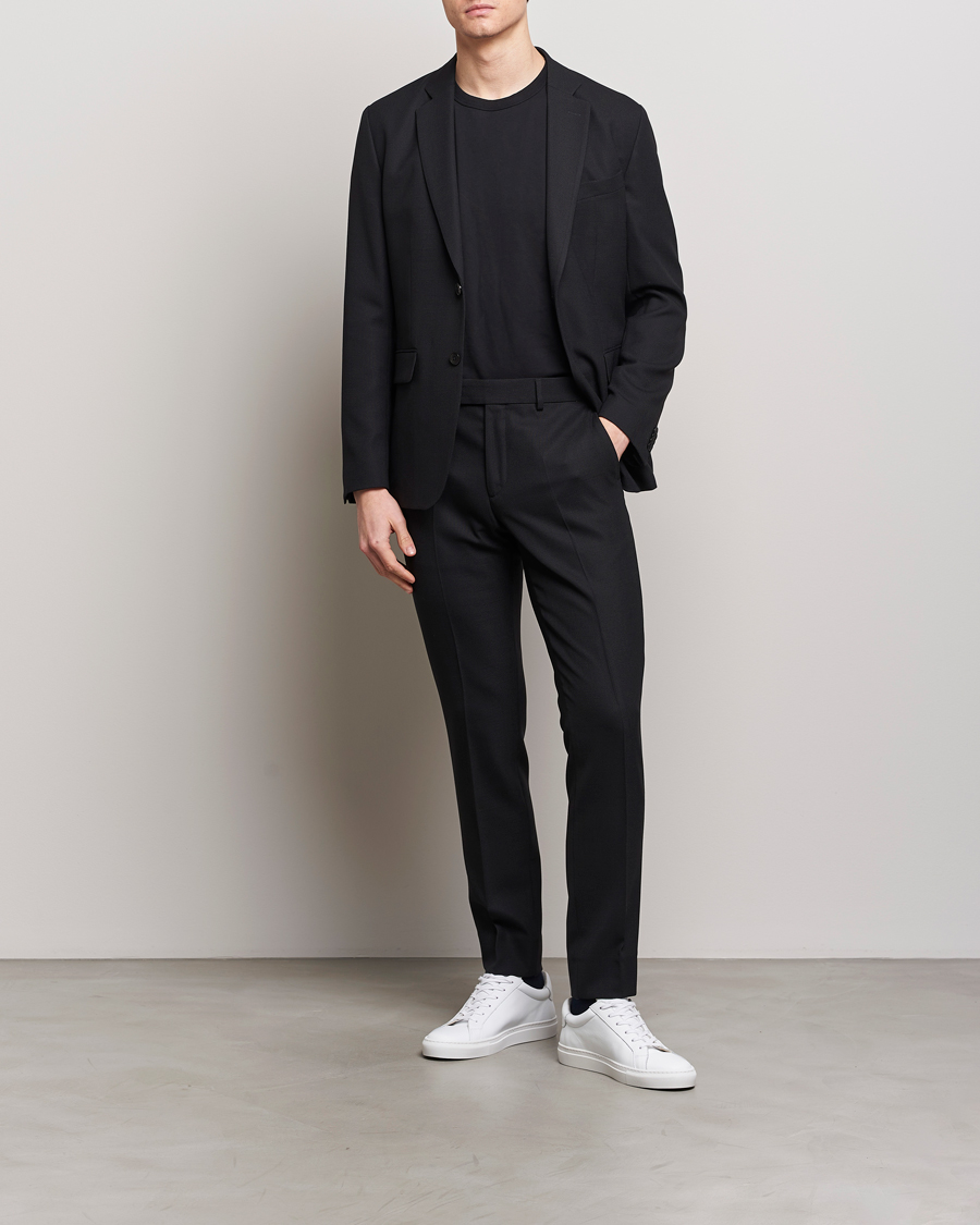 Herren | Sakkos | J.Lindeberg | Hopper Active Hopsack Blazer Black