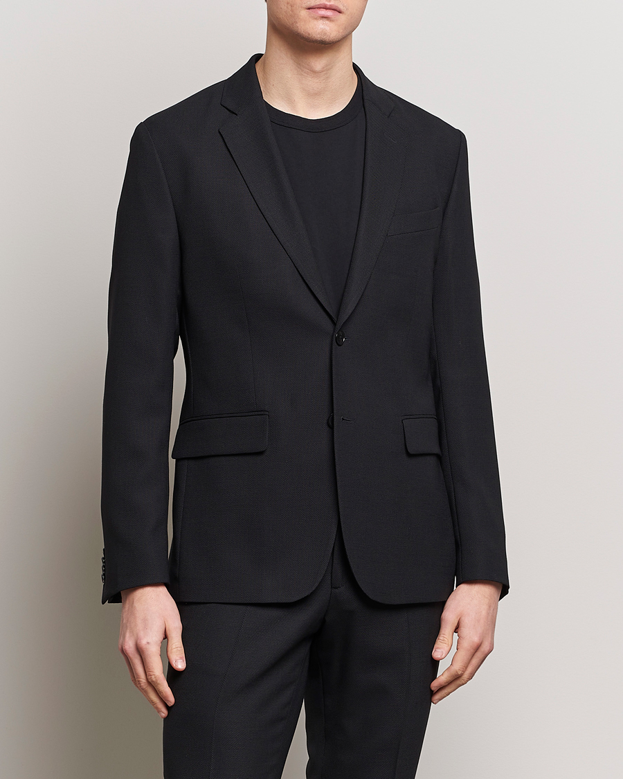 Men |  | J.Lindeberg | Hopper Active Hopsack Blazer Black