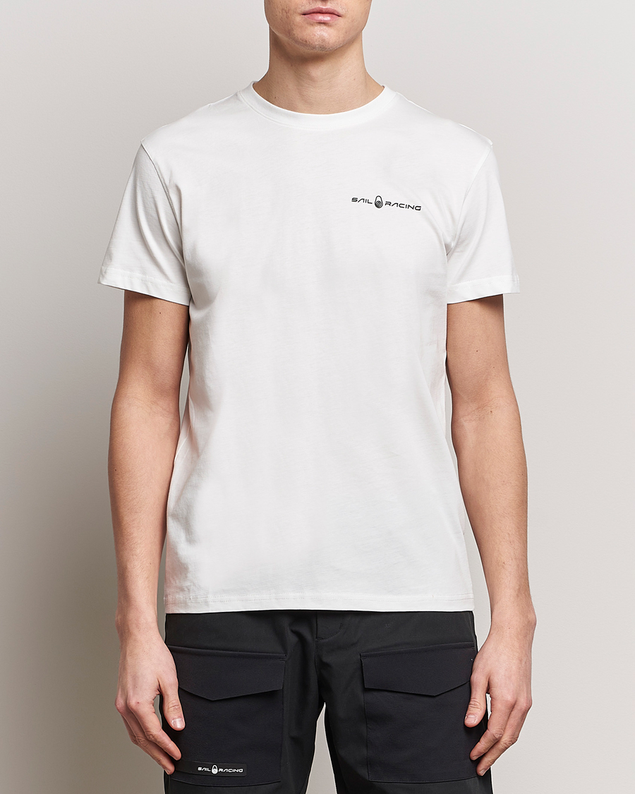 Herr | Sail Racing | Sail Racing | Bowman Crew Neck T-Shirt Storm White