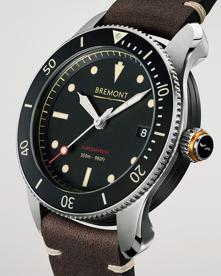 Herren | Bremont Pre-Owned S301 Supermarine 40mm Black Dial Silver | Bremont Pre-Owned | S301 Supermarine 40mm Black Dial Silver