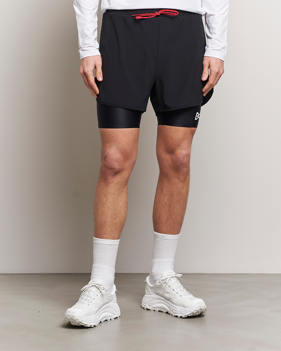 Men |  | District Vision | Layered Trail Shorts Black