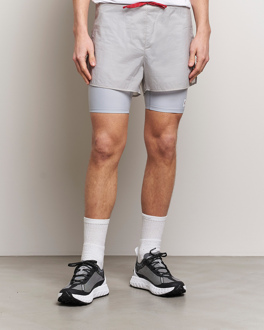 Herren | District Vision | District Vision | Ripstop Layered Trail Shorts Moonbeam