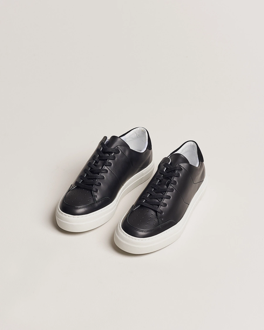 Herren | Wildlederschuhe | J.Lindeberg | Art Signature Leather Sneaker Black