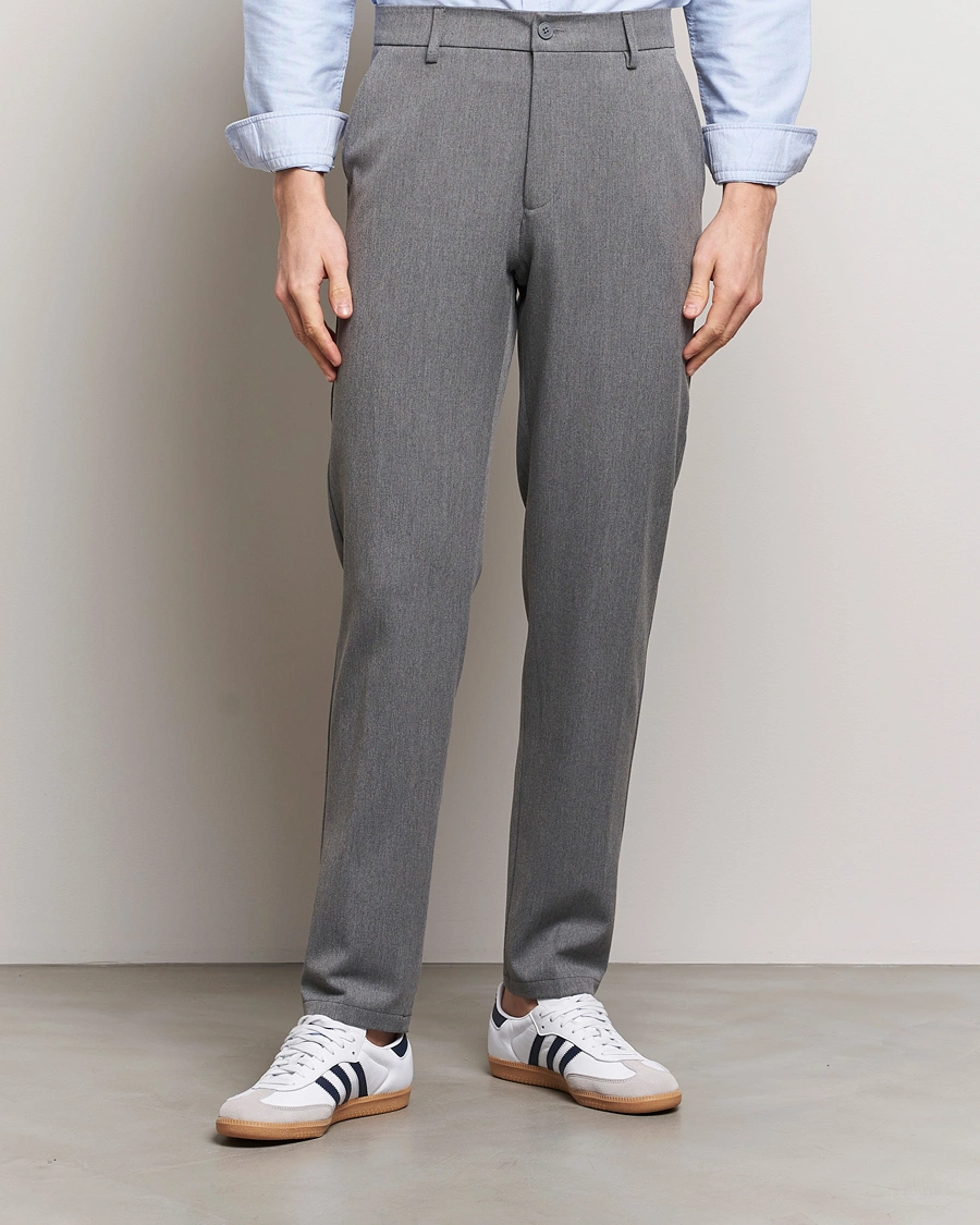 Herr | Nya varumärken | LES DEUX | Como Reg Suit Pants Grey Melange