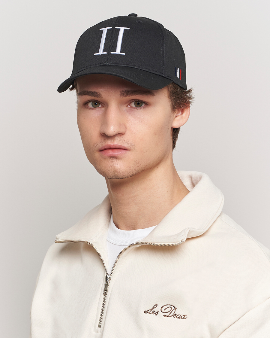 Men |  | LES DEUX | Encore Organic Cotton Baseball Cap II Black/White