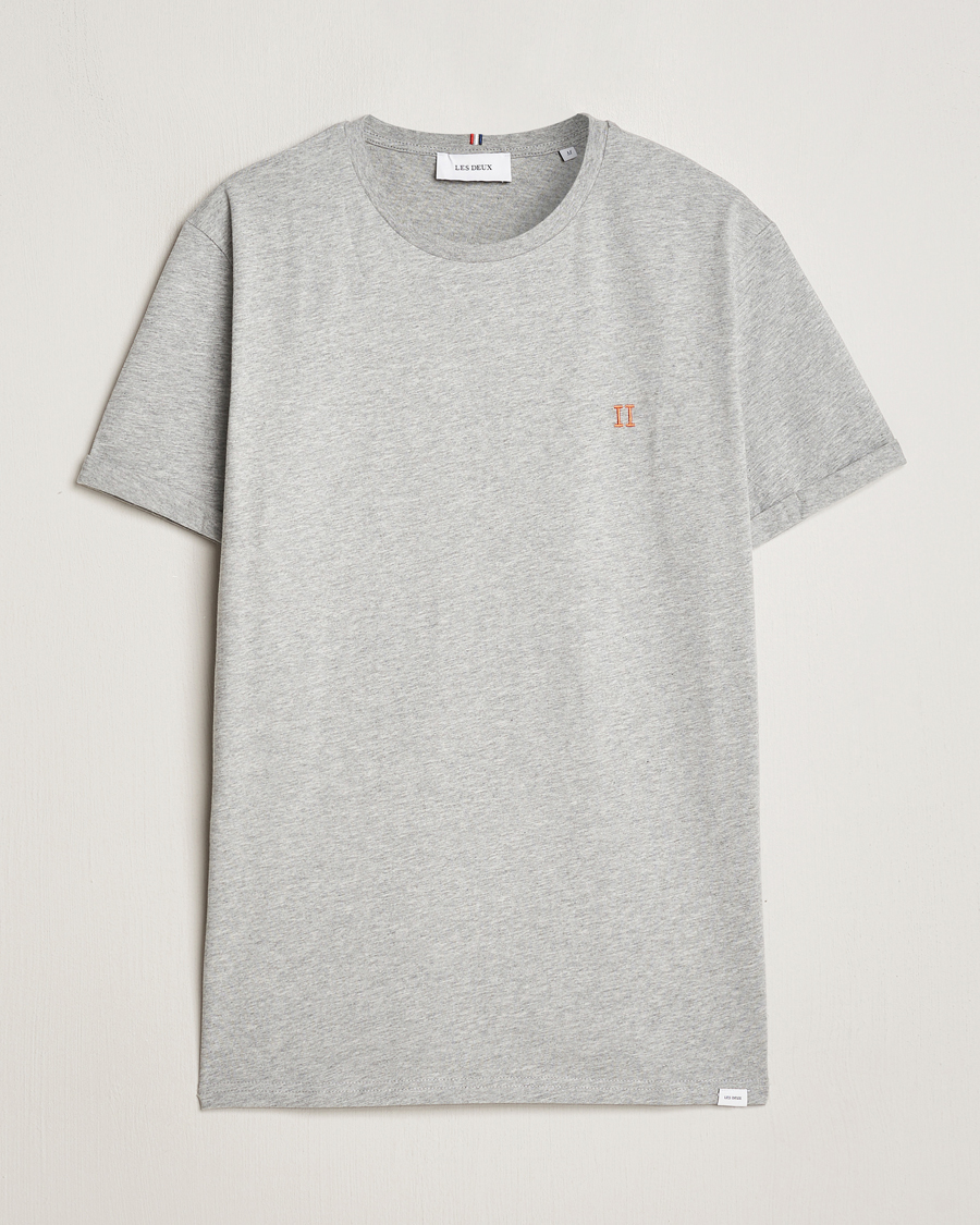 Herren | T-Shirts | LES DEUX | Nørregaard Cotton T-Shirt Grey Melange