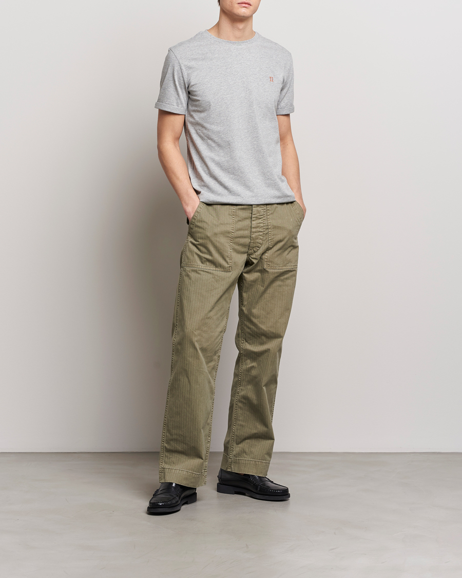 Herren | T-Shirts | LES DEUX | Nørregaard Cotton T-Shirt Grey Melange