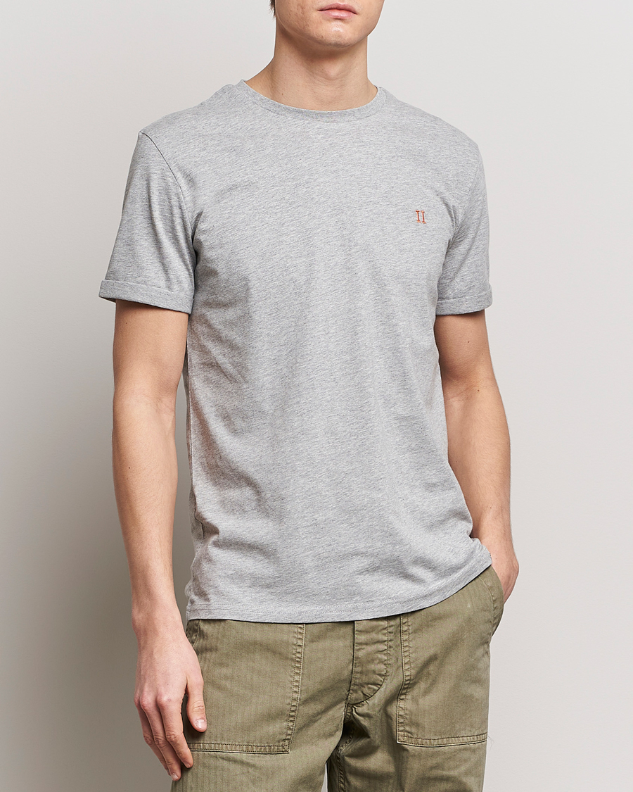 Herren | T-Shirts | LES DEUX | Nørregaard Cotton T-Shirt Grey Melange