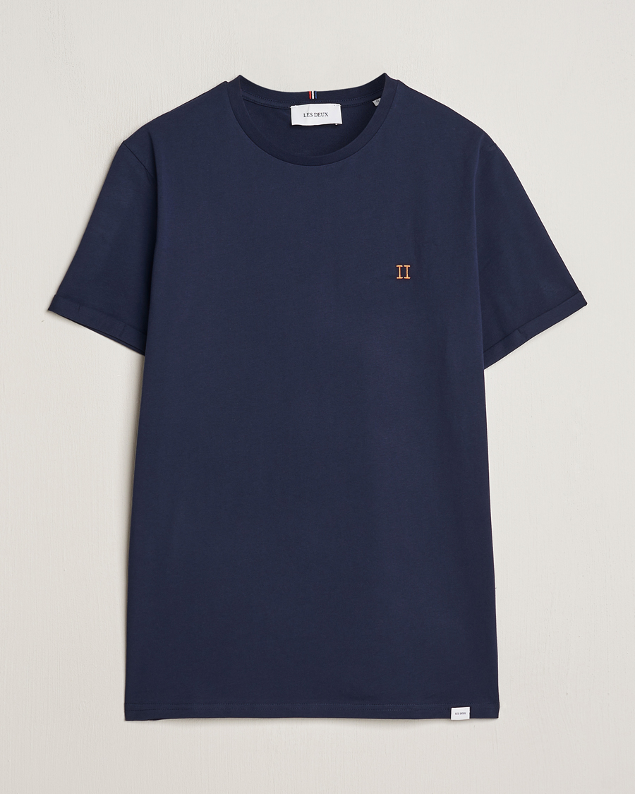 Herren | T-Shirts | LES DEUX | Nørregaard Cotton T-Shirt Navy
