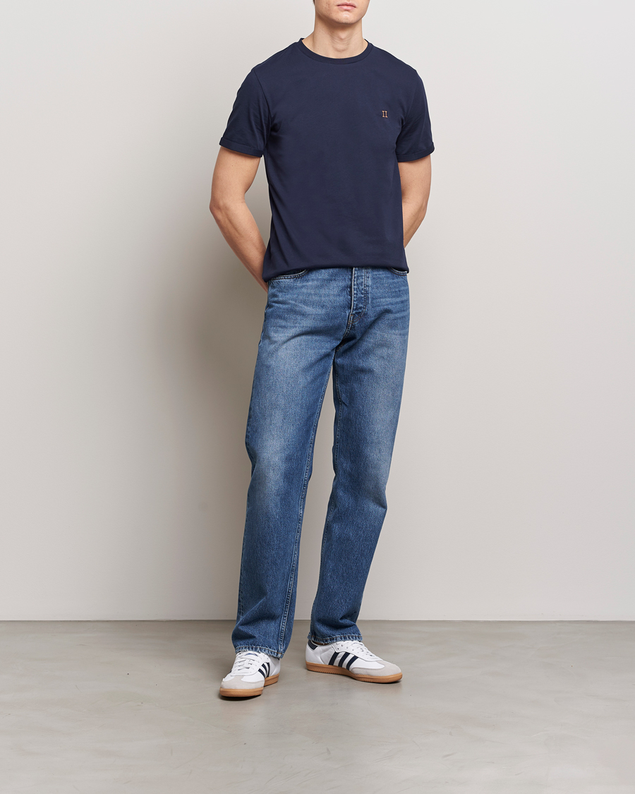 Herren | T-Shirts | LES DEUX | Nørregaard Cotton T-Shirt Navy