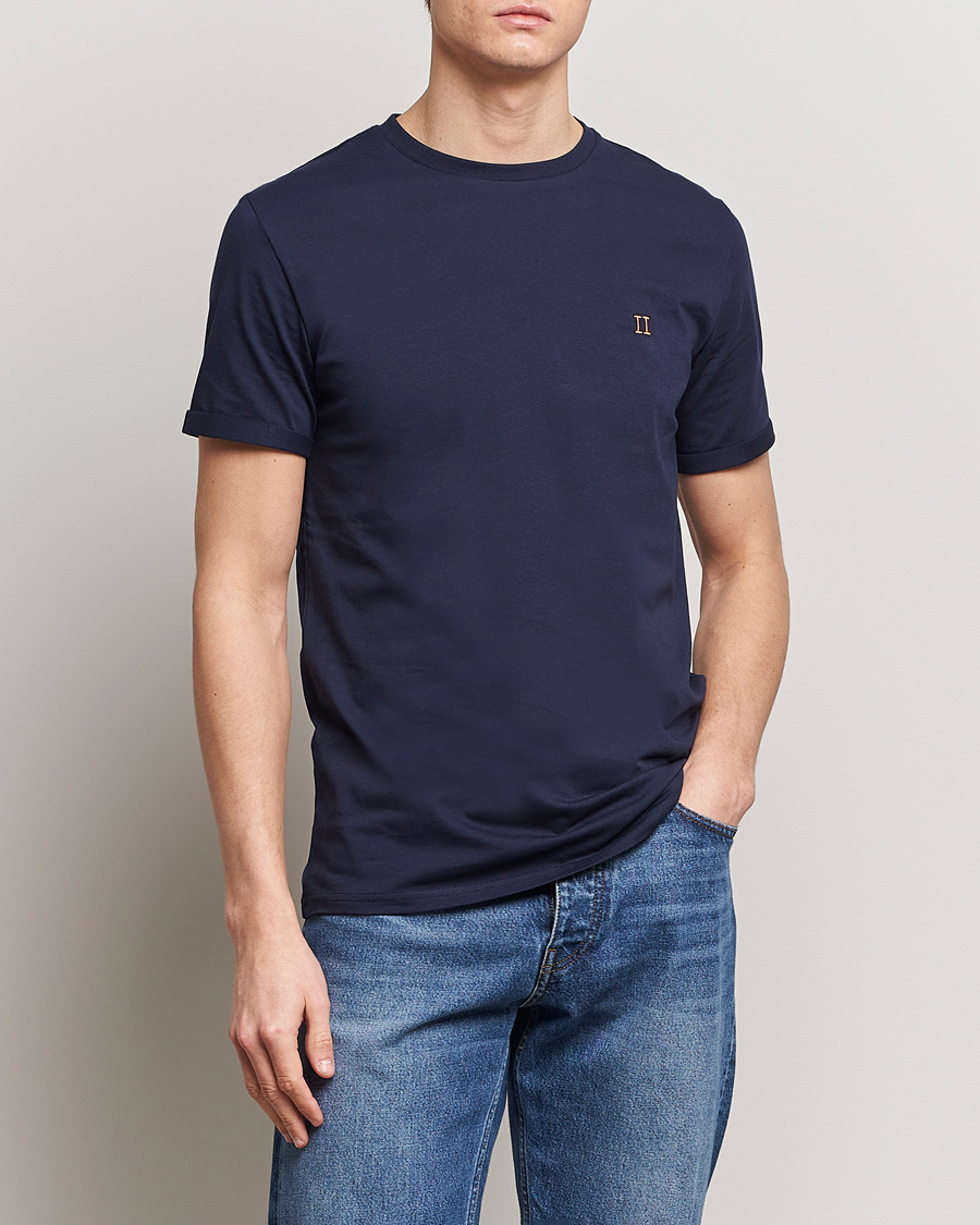 Herren | T-Shirts | LES DEUX | Nørregaard Cotton T-Shirt Navy