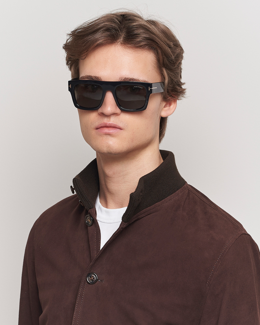 Herren | Neu im Onlineshop | Tom Ford | Fausto FT0711 Sunglasses Black/Smoke