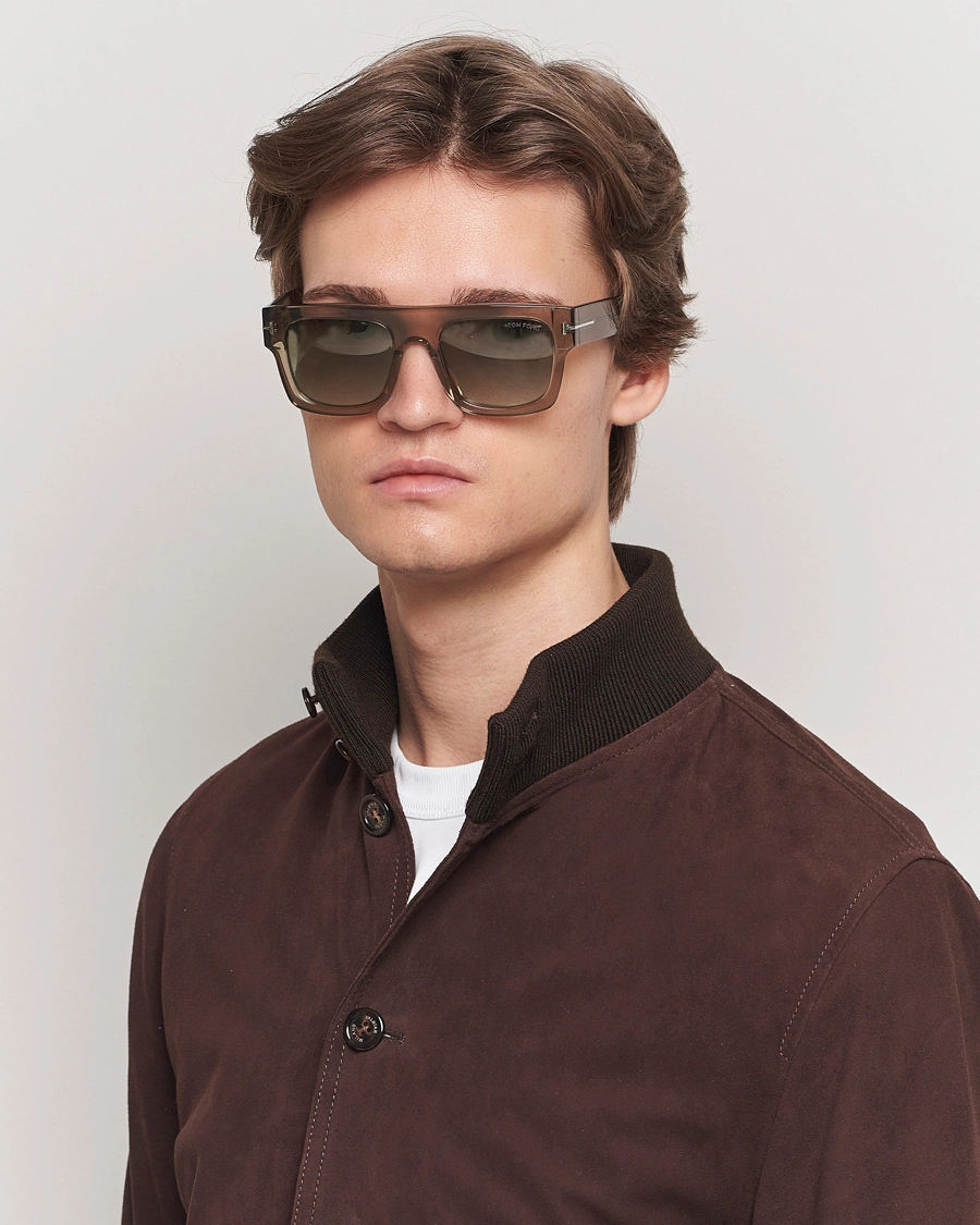 Herren | Neu im Onlineshop | Tom Ford | Fausto FT0711 Sunglasses Brown/Green