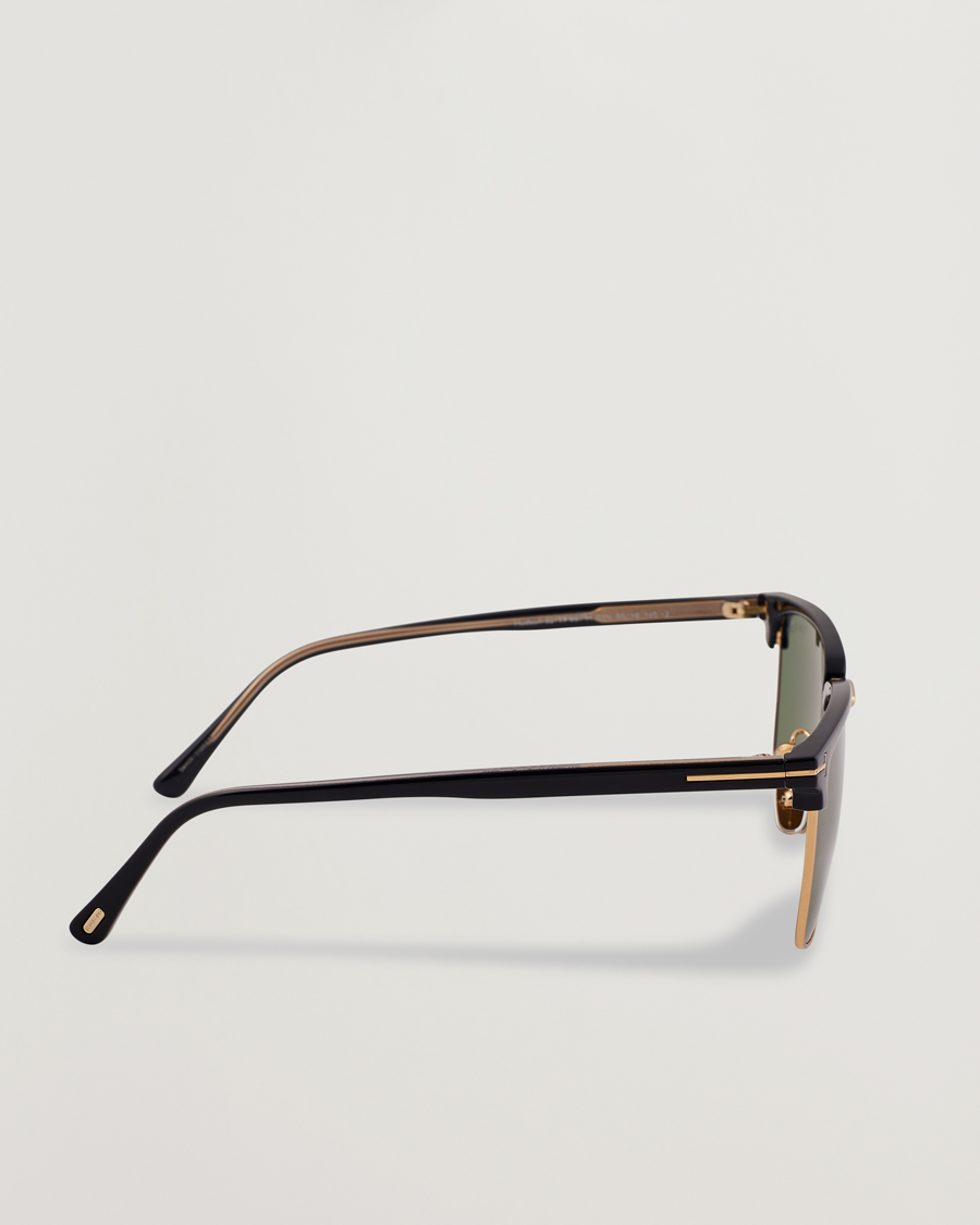 Herren | Sonnenbrillen | Tom Ford | Hudson FT0997-H Metal Sunglasses Black/Green