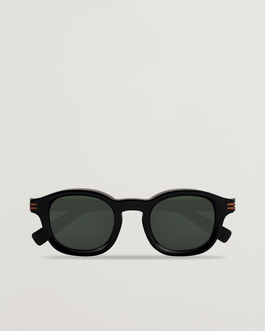 Herren | Sonnenbrillen | Zegna | EZ0229 Sunglasses Black/Green