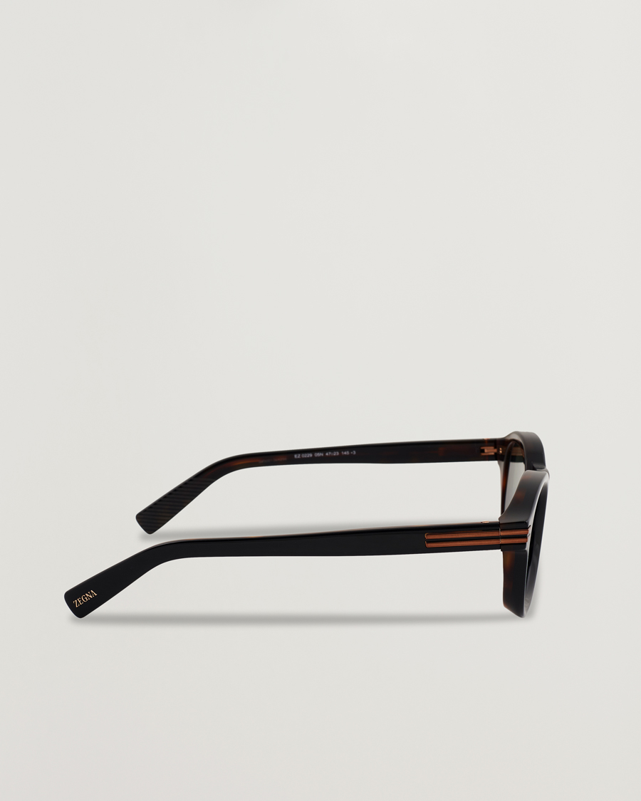 Herren | Sonnenbrillen | Zegna | EZ0229 Sunglasses Black/Green