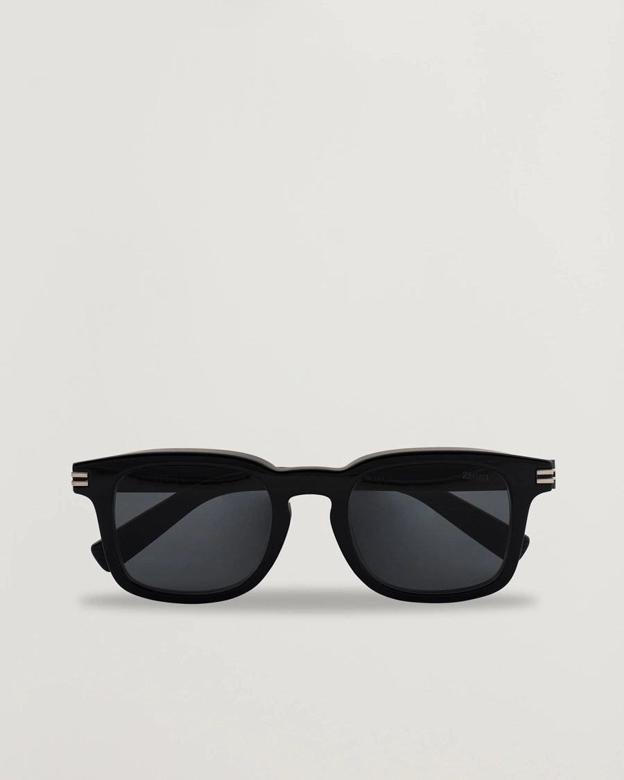 Herren | Sonnenbrillen | Zegna | EZ0230 Sunglasses Black/Smoke