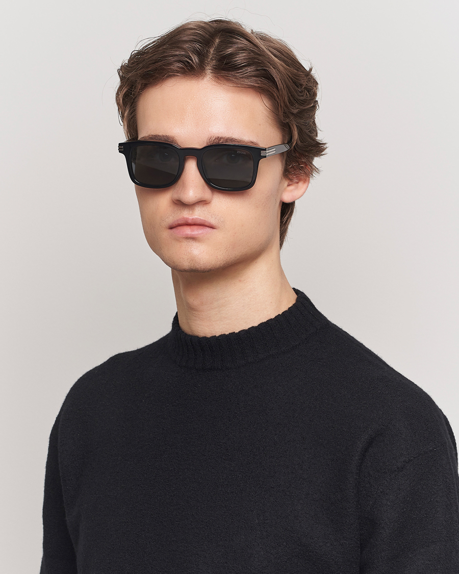 Herren | Zegna | Zegna | EZ0230 Sunglasses Black/Smoke