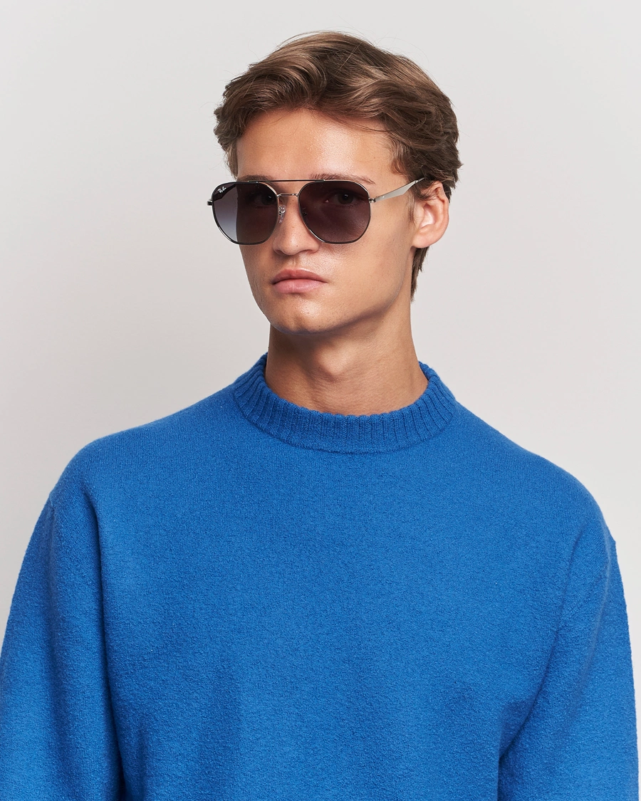 Herren | Sonnenbrillen | Ray-Ban | Round Metal Sunglasses Silver