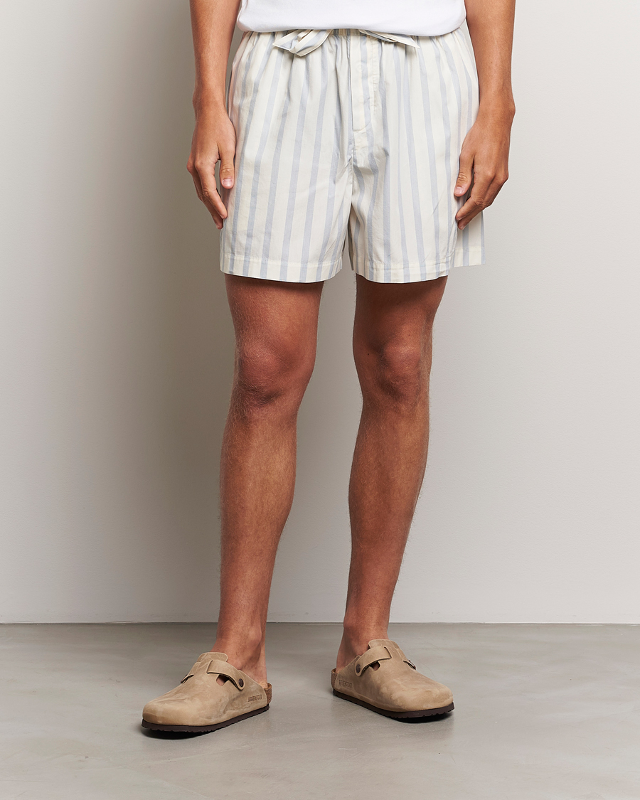 Herren | Schlafanzüge & Bademäntel | Tekla | Poplin Pyjama Shorts Needle Stripes
