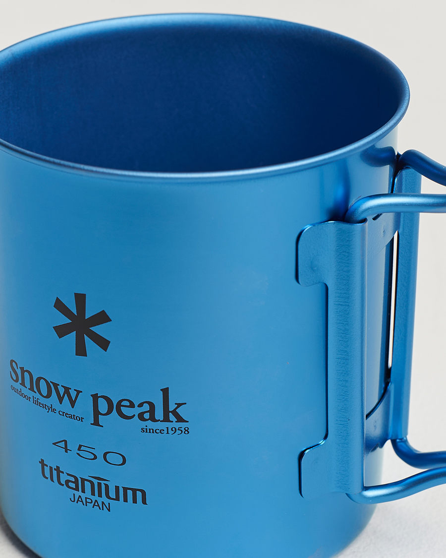 Herre | Campingudrustning | Snow Peak | Single Wall Mug 450 Blue Titanium