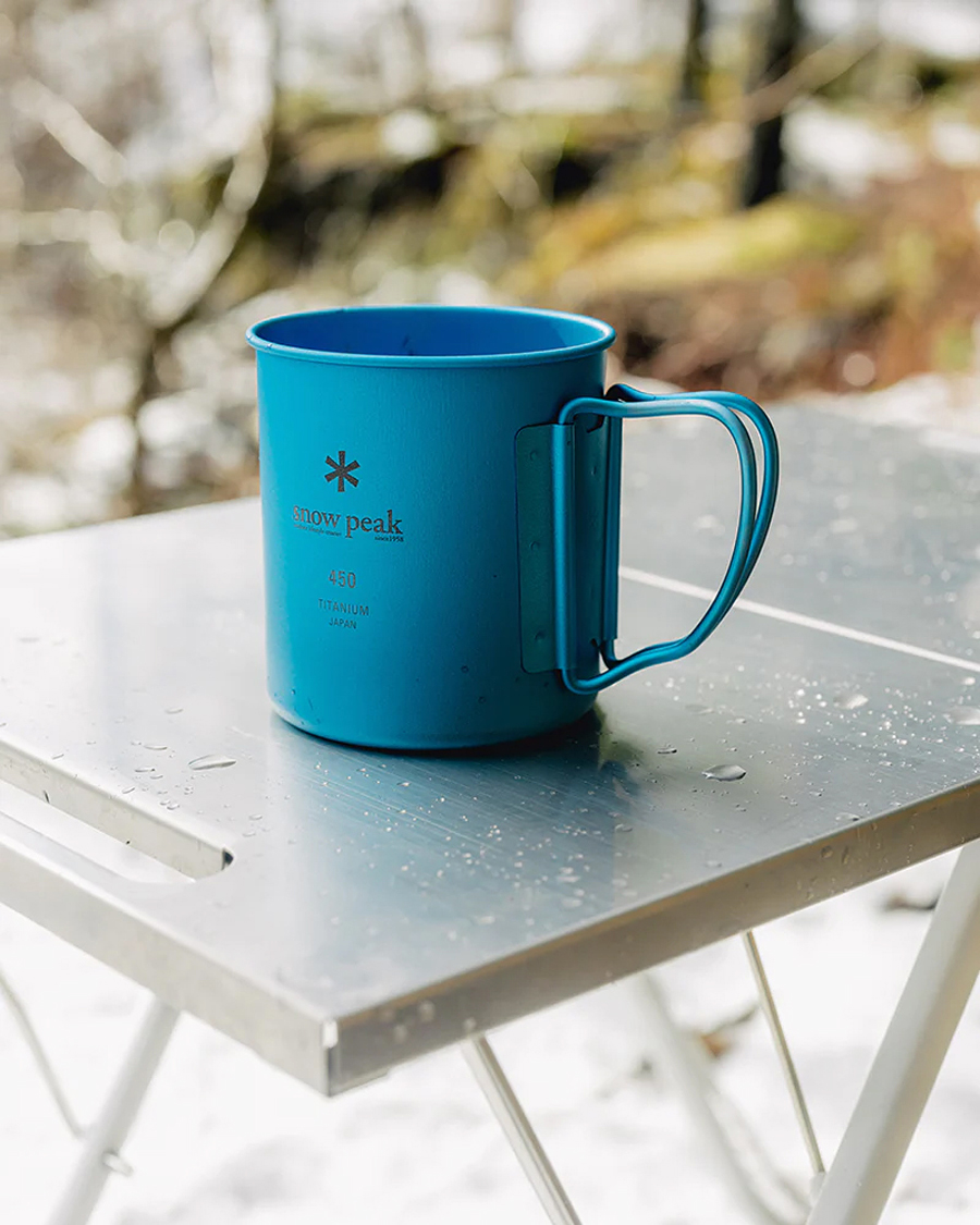 Herren | Outdoor living | Snow Peak | Single Wall Mug 450 Blue Titanium